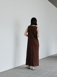 【Et】シアーカットソーノースリーブワンピース【SALE】