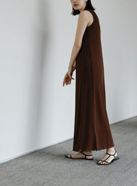 【Et】シアーカットソーノースリーブワンピース【SALE】