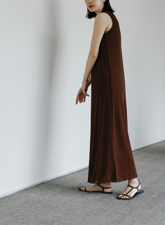 【Et】シアーカットソーノースリーブワンピース【SALE】