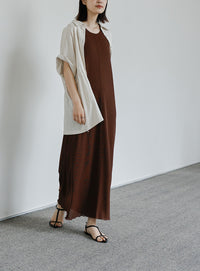 【Et】シアーカットソーノースリーブワンピース【SALE】