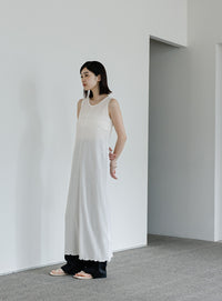 【Et】シアーカットソーノースリーブワンピース【SALE】