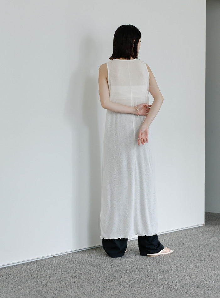 【Et】シアーカットソーノースリーブワンピース【SALE】