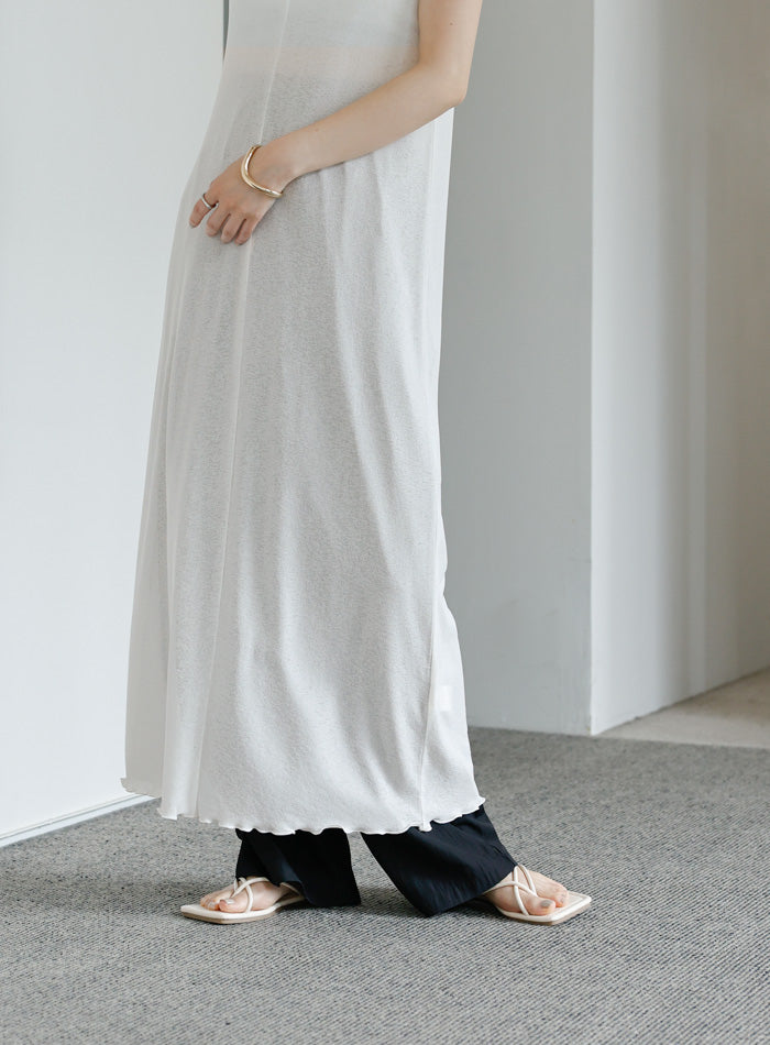 【Et】シアーカットソーノースリーブワンピース【SALE】
