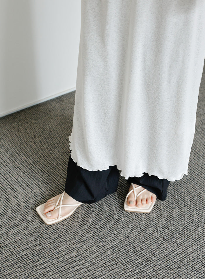 【Et】シアーカットソーノースリーブワンピース【SALE】