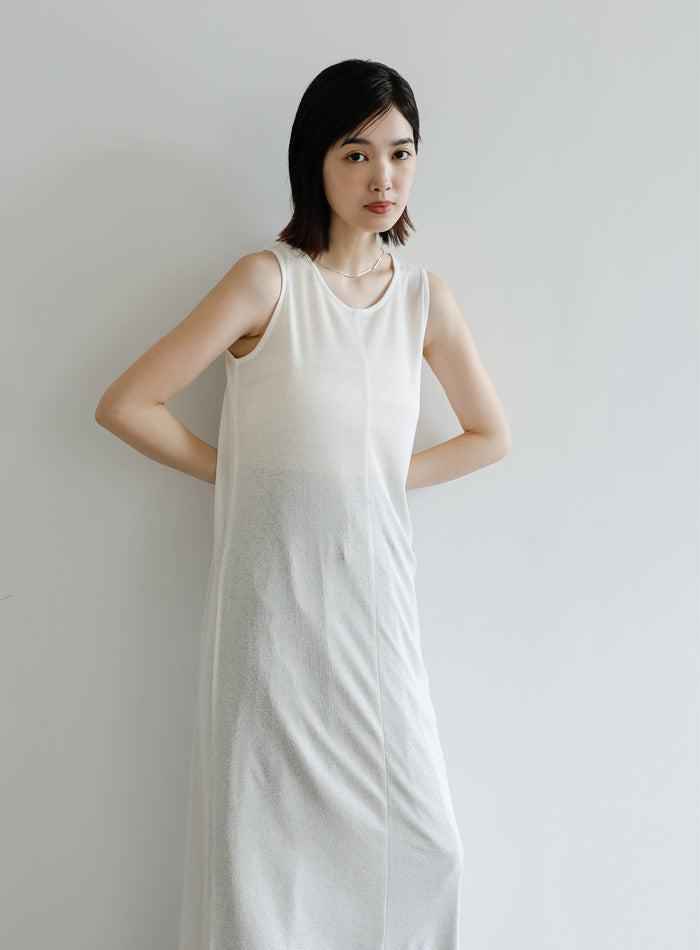 【Et】シアーカットソーノースリーブワンピース【SALE】