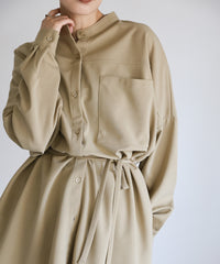 【Et】Cut-out Georgette Blouse Pants Set