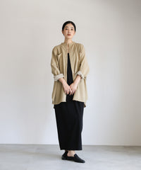 【Et】Cut-out Georgette Blouse Pants Set