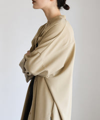 【Et】Cut-out Georgette Blouse Pants Set