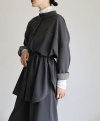 【Et】Cut-out Georgette Blouse Pants Set