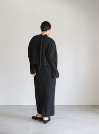 【Et】カットジョーゼットワンピースジャケットセットアップ