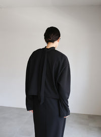 【Et】カットジョーゼットワンピースジャケットセットアップ