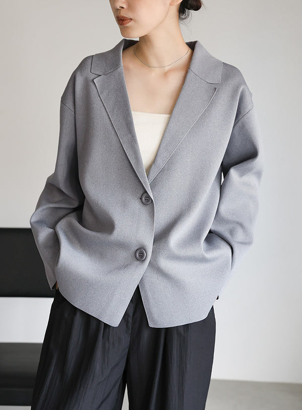 【Et】スポンディッシュニットジャケット