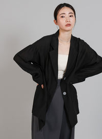 【Et】Sheer Tailored Jacket