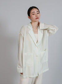 【Et】Sheer Tailored Jacket