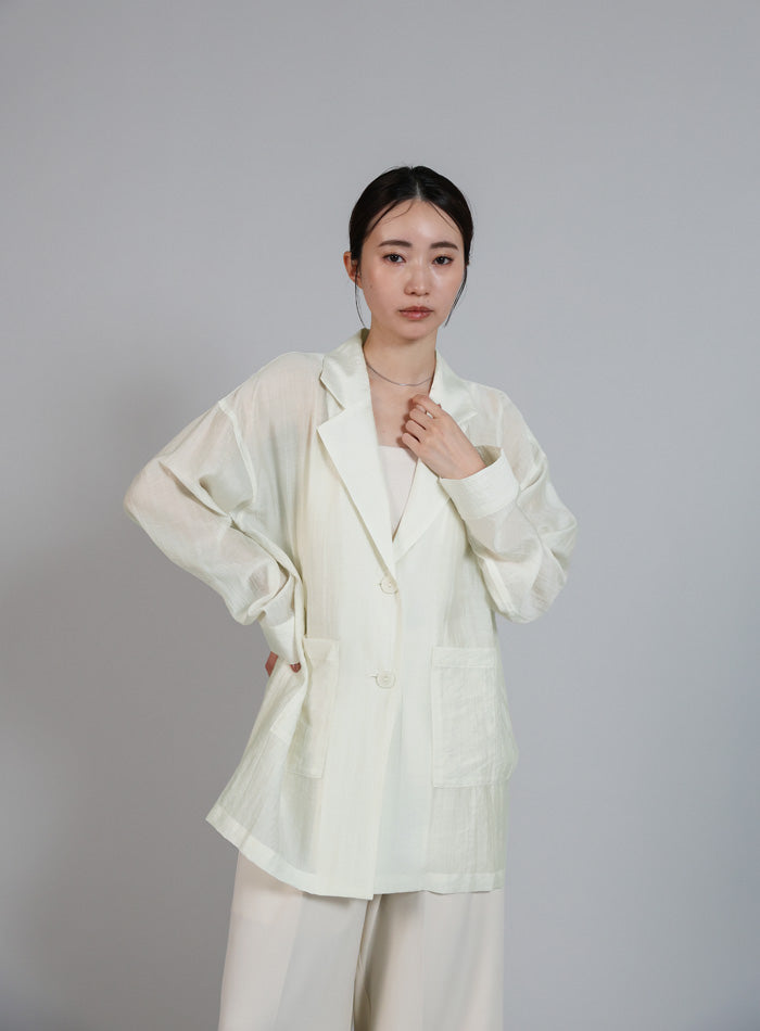 Et】Sheer Tailored Jacket – SELECT MOCA