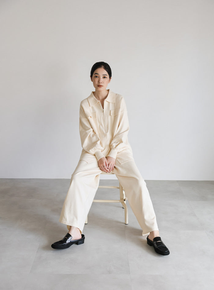molli モリ ニット ワイドパンツ M molli モリ ニット ワイドパンツ M