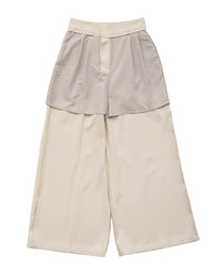 【Et】Two-tuck Wide Pants