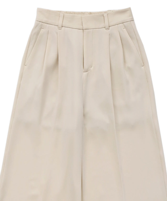 【Et】Two-tuck Wide Pants