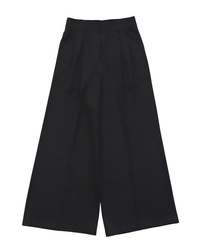 【Et】Two-tuck Wide Pants