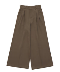 【Et】Two-tuck Wide Pants