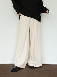 【Et】Two-tuck Wide Pants