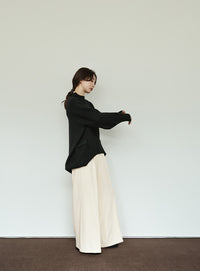 【Et】Two-tuck Wide Pants