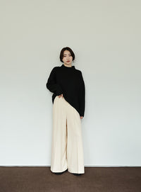 【Et】Two-tuck Wide Pants