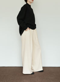 【Et】Two-tuck Wide Pants