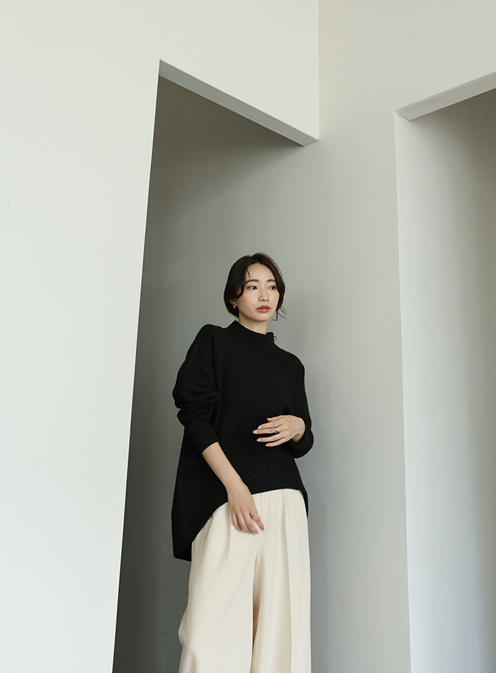【Et】Two-tuck Wide Pants