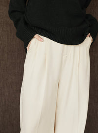 【Et】Two-tuck Wide Pants