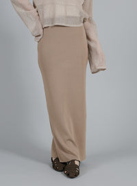 【Et】Simple Knit Tight Skirt
