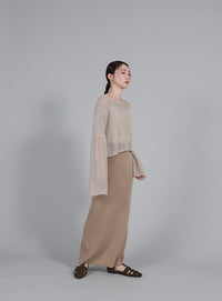 【Et】Simple Knit Tight Skirt