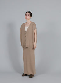 【Et】Simple Knit Tight Skirt