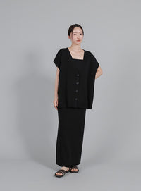 【Et】Simple Knit Tight Skirt