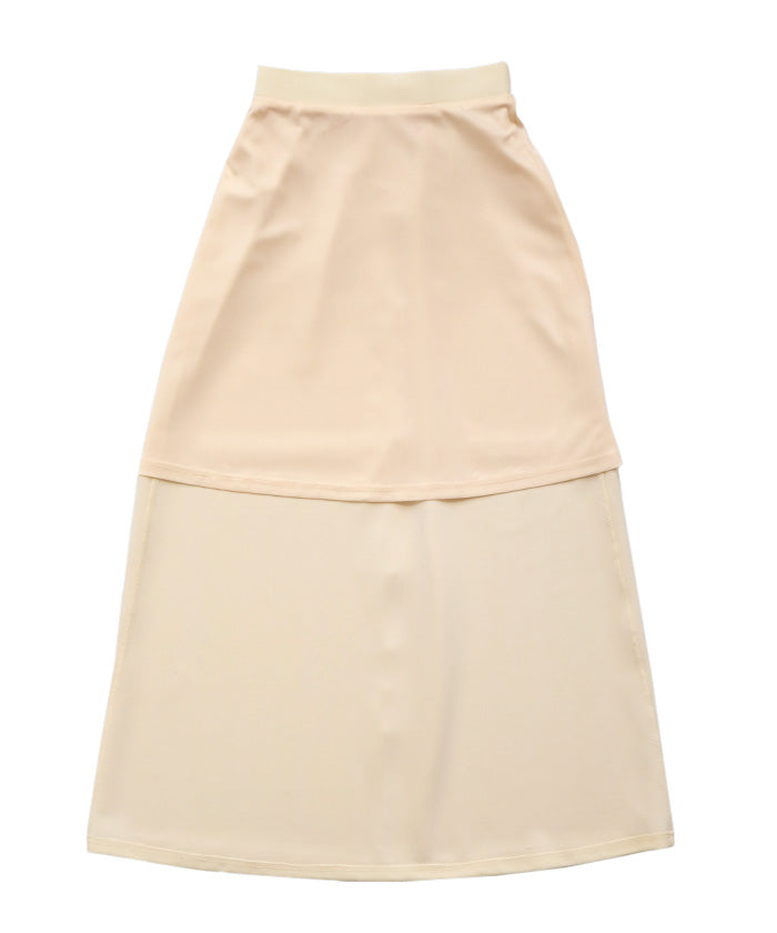 【Et】Cut Georgette Narrow Skirt