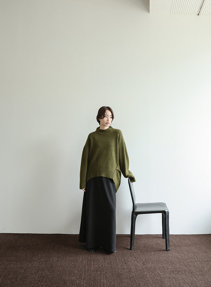 【Et】Cut Georgette Narrow Skirt
