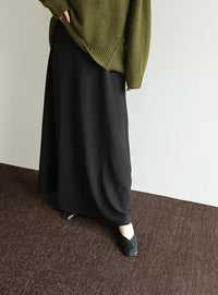 【Et】Cut Georgette Narrow Skirt