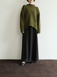 【Et】Cut Georgette Narrow Skirt