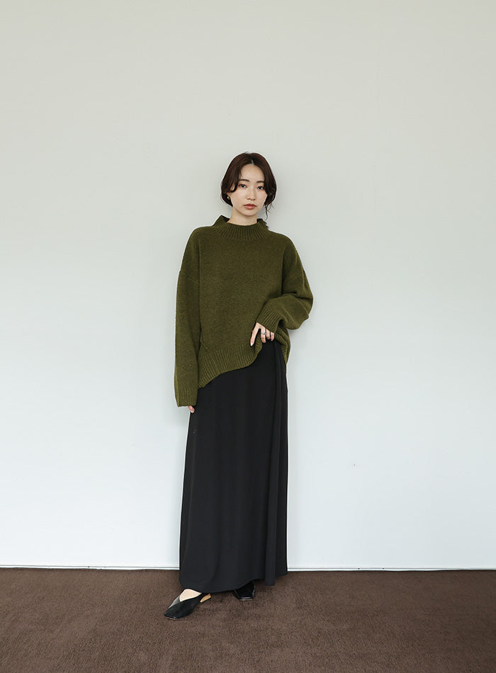 【Et】Cut Georgette Narrow Skirt