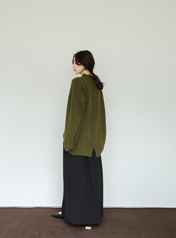 【Et】Cut Georgette Narrow Skirt
