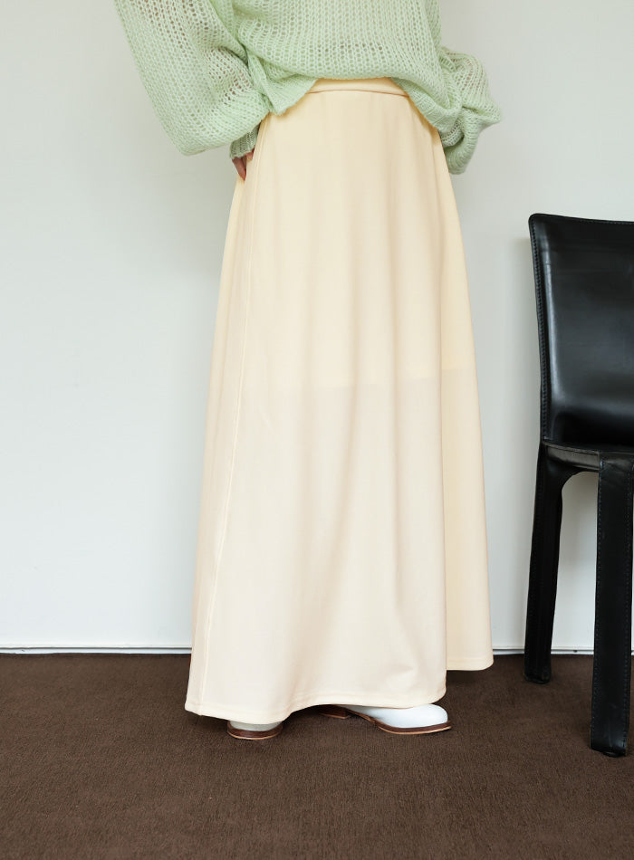 【Et】Cut Georgette Narrow Skirt