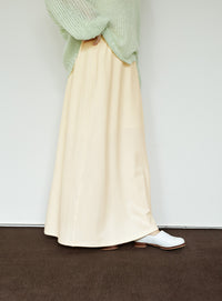 【Et】Cut Georgette Narrow Skirt
