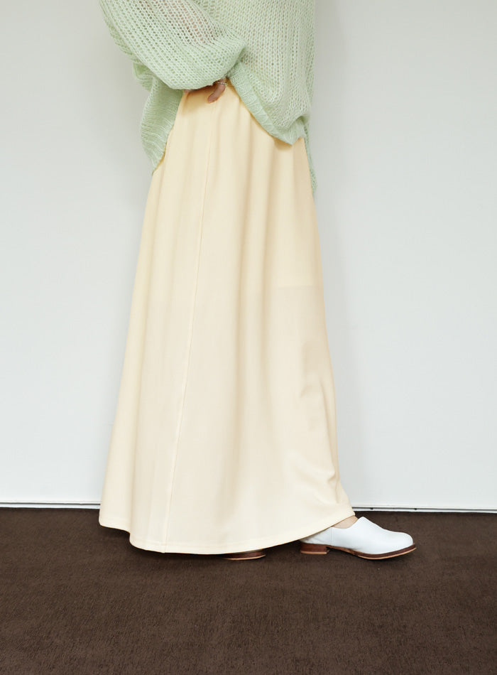 【Et】Cut Georgette Narrow Skirt