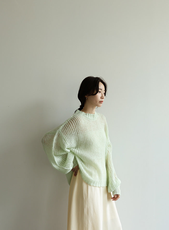 【Et】Cut Georgette Narrow Skirt