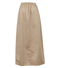 【Et】Matte Satin I-line Long Skirt