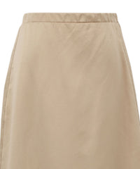 【Et】Matte Satin I-line Long Skirt