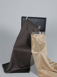 【Et】Matte Satin I-line Long Skirt