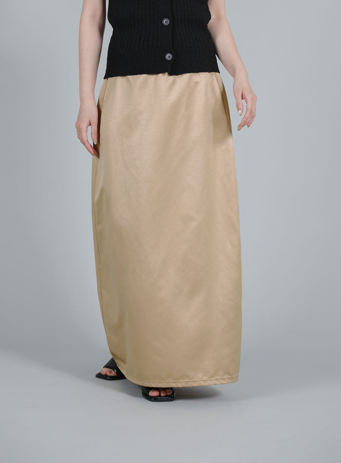 Et】Matte Satin I-line Long Skirt – SELECT MOCA