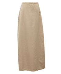 【Et】Matte Satin I-line Long Skirt