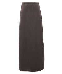 【Et】Matte Satin I-line Long Skirt
